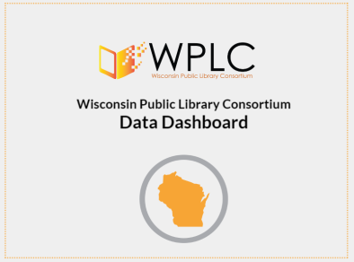 Screenshot of the Wisconsin Public Library Consortium data dashboard landing page